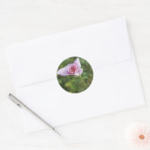 Schöne Rosa Blume Gastgeschenk Hochzeit Aufkleber (Umschlag)