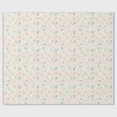 Schöne, rosa Blume Geschenkpapier (Flach)