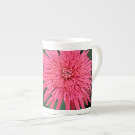 Schöne rosa Blume Große Tasse (Vorderseite Rechts)
