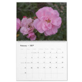 Schöne rosa Blume Kalender (Feb 2027)