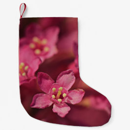 Schöne rosa Blume Kleiner Weihnachtsstrumpf