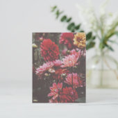 Schöne rosa Blume Kunstfotografie Postkarte (Stehend Vorderseite)