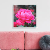 Schöne Rosa-Blume Leinwanddruck (Insitu (Wohnzimmer))