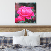 Schöne Rosa-Blume Leinwanddruck (Insitu (Schlafzimmer))