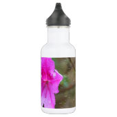 Schöne, rosa Blume mit Regentropfen. Blumen Trinkflasche (Rechts)