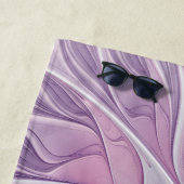 Schöne rosa Blume Moderne Abstrakte Fraktal Kunst, Strandtuch (Beispiel)