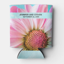 Schöne rosa Blume Nah Foto Hochzeit Dosenkühler