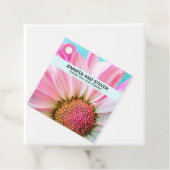 Schöne rosa Blume Nah Foto Hochzeit Geschenkanhänger (Beispiel)