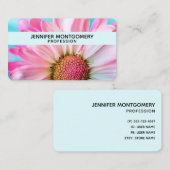 Schöne rosa Blume Nah Up Foto Business Card Visitenkarte (Vorne/Hinten)