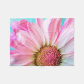 Schöne rosa Blume Nah Up Foto Fleecedecke (Vorderseite (Horizontal))