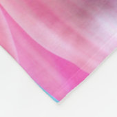 Schöne rosa Blume Nah Up Foto Fleecedecke (Ecke)