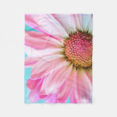 Schöne rosa Blume Nah Up Foto Fleecedecke (Vorderseite)
