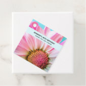 Schöne rosa Blume Nah Up Foto Geburtstag Geschenkanhänger (Beispiel)