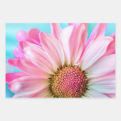 Schöne rosa Blume Nah Up Foto Geschenkpapier Set (Vorderseite 3)