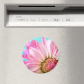 Schöne rosa Blume Nah Up Foto Magnet (In Situ (Geschirrspüler))