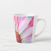 Schöne rosa Blume Nah Up Foto Milchtasse (Rechts)