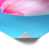 Schöne rosa Blume Nah Up Foto Poster (Ecke)