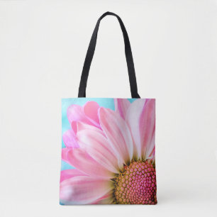 Schöne rosa Blume Nah Up Foto Tasche