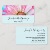 Schöne rosa Blume Nah Up Foto Visitenkarte (Vorne/Hinten)