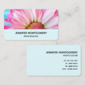 Schöne rosa Blume Nah Up Foto Visitenkarte (Vorne/Hinten)