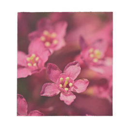 Schöne rosa Blume Notizblock