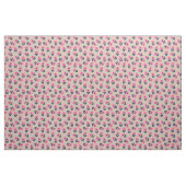 Schöne rosa Blume Polka Dots Muster Stoff (Yard (91,4 cm))
