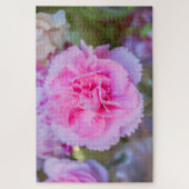 Schöne rosa Blume Puzzle (Vertikal)