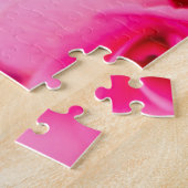 Schöne rosa Blume Puzzle (Seite)