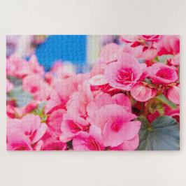 Schöne rosa Blume Puzzle