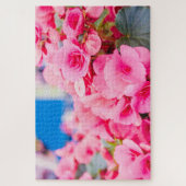 Schöne rosa Blume Puzzle (Vertikal)