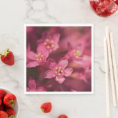 Schöne rosa Blume Serviette (Beispiel)