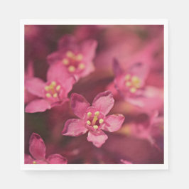 Schöne rosa Blume Serviette