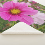 Schöne rosa Blume Sherpadecke (3/4)