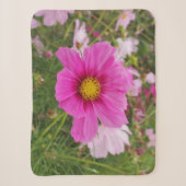 Schöne rosa Blume Sherpadecke (Vorderseite)