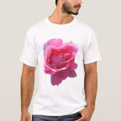 Schöne rosa Blume T-Shirt (Vorderseite)