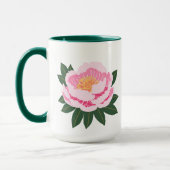Schöne rosa Blume Tasse (Links)