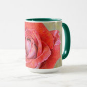 Schöne Rosa Blume Tasse Cup (VorderseiteRechts)