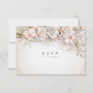 Schöne rosa Blume UAWG RSVP Karte