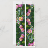 Schöne rosa Blume Zwei Lesezeichen (Rückseite)