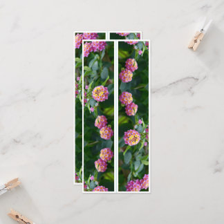 Schöne rosa Blume Zwei Lesezeichen