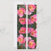 Schöne rosa Blume Zwei Lesezeichen (Rückseite)