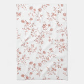 Schöne rosa Blumen Geschirrtuch (Vertikal)