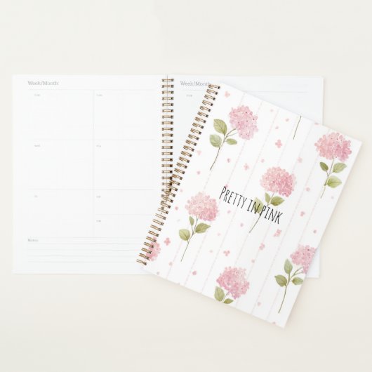 Schöne rosa Blumen Planer (Anzeige)