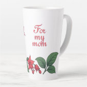 Schöne rosa Blumen zum Muttertag Milchtasse (Rechte Ecke)