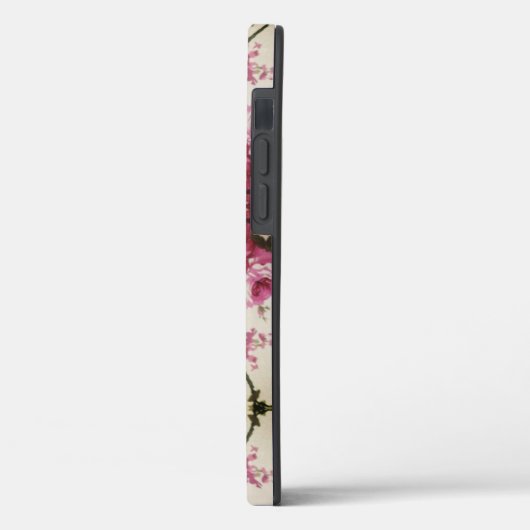 Schöne rosa Blumenkäse Case-Mate iPhone Hülle (Rückseite / Links)