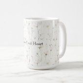 Schöne Rosa-blumige Farbe Kaffeetasse (VorderseiteRechts)