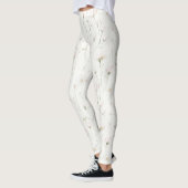 Schöne Rosa-blumige Farbe Leggings (Links)