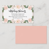 Schöne rosa Blütendusche mit Dusche Encl Begleitkarte (Vorne/Hinten)