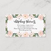 Schöne rosa Blütendusche mit Dusche Encl Begleitkarte (Vorderseite)