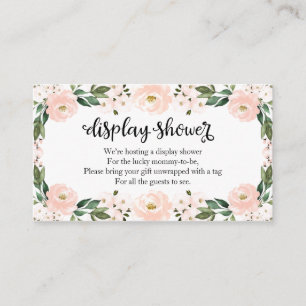 Schöne rosa Blütendusche mit Dusche Encl Begleitkarte